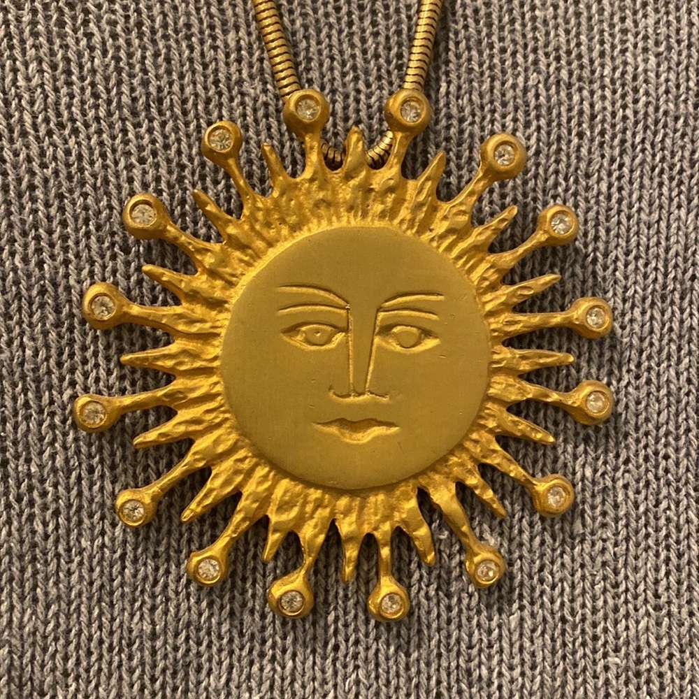 Vintage 1990s sun costume jewelry necklace from The Icing